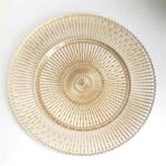 Wholesale glass charger plate PZ-055 product photo
